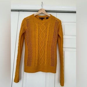 Amber Cable Knit Sweater Crew Neck Sweater